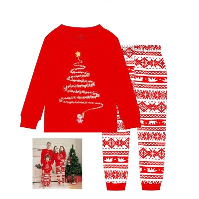 China Wholesale Christmas Children's Pajamas Children's Pajamas Girls and Boys Styles Breathable Pure Cotton Material 3-8y for sale