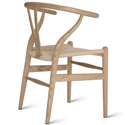 China Solid Wood Ash Hans Wegner Wood/Danish Solid Wood /Professional Factory Y-Chair Dining Chairs Wishbone Chair for sale