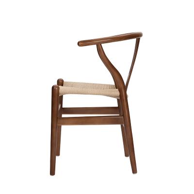 China All legs and arms are steam-leaning instead of cutting Transitional Cafe Natural Danish Beech Wood Dining Chair for sale