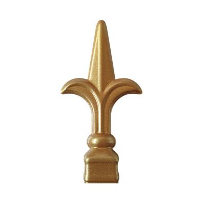 China Easily Assembled Fence Railing spear points/finials/complete spear for square garden picket gate for sale