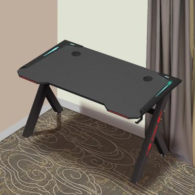 China Competitive Price X-shape Expandable Popular PC PC Adjustable Internet Gaming Desk Standing Tables With One Computer for sale