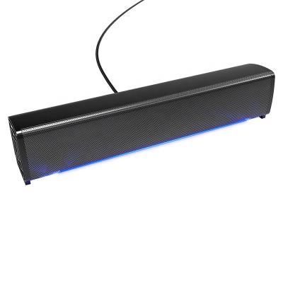 China No T-Wolf S6 Wired Soundbar Speaker With LED Light PC Desktop Subwoofer for sale