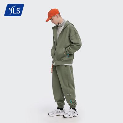 China YLS Streetwear Unisex Breathable Oversized Thick Sweatshirt And Tracksuit Jogger Set Sweat Suits for sale