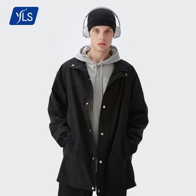 China Custom QUICK DRY Lightweight White Polyester Zipper Anorak 280gsm YLS Long Anorak Jacket for sale