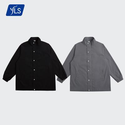 China YLS New Design Men's QUICK DRY Zipper Jacket Custom Logo Warm Polyester Windbreaker Lightweight Jackets for sale