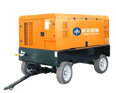 China Model Lubricated Four-four YZLC12/10CY General Diesel Engine Driven Rotary Screw 118kw Air Compressor for sale