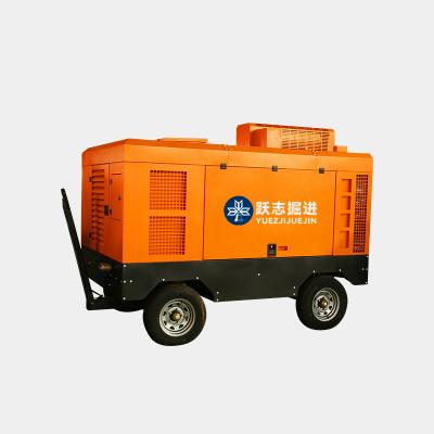 China B Model Lubricated 17bar High Power Four-four General Diesel Driven Rotary Screw Air Compressor for sale