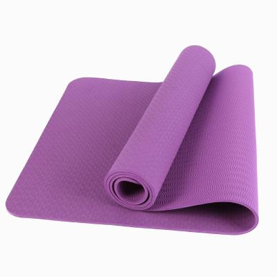 China eco-friendly logo tape china manufacturer custom single layer yoga mat 6mm for sale