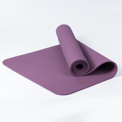 China Custom Logo Pliates Fitness Non Slip Tape Yoga Mat Wholesale Amazon 6 Millimeter for sale