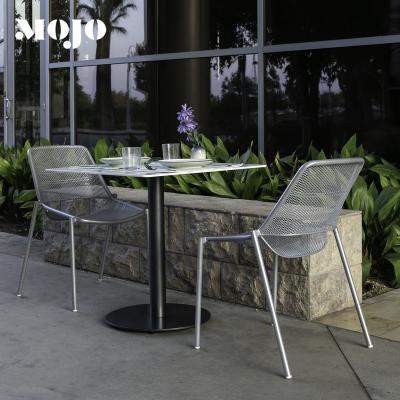 China Stackable Modern Dinning Room Furniture Restaurant Leisure outdoor Cafe chair Stackable Dining metal Chairs for sale