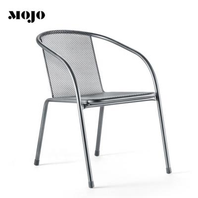 China Modern Modern Outdoor Metal Legs Black Armchair Restaurant And Cafe Dining Chair Garden Iron Chairs Outdoor Furniture for sale