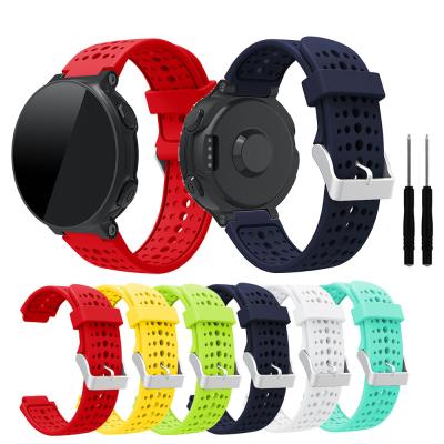 China Adjustable Silicone Strap Strap for Garmin Forerunner 235 Smart Watch Band for Garmin Forerunner 220/230/235/620/630/735XT for sale