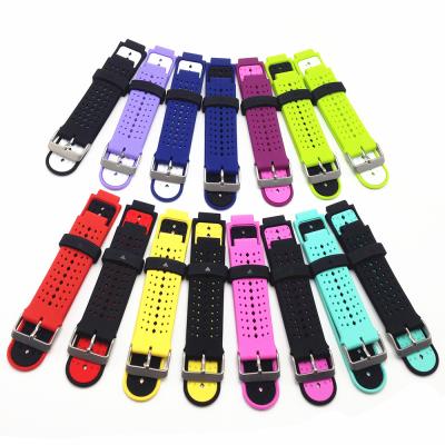 China Adjustable For Garmin Forerunner 235 Watch Bands Replacement Silicone Strap For Garmin Forerunner 235/220/230/620/630/735 for sale