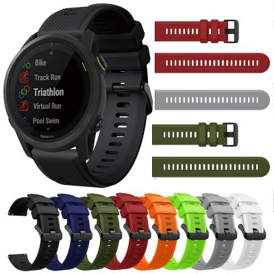 China For Garmin Forerunner 745 Silicone Watch Band Strap For Garmin Forerunner 745 Smart Watch Band for sale