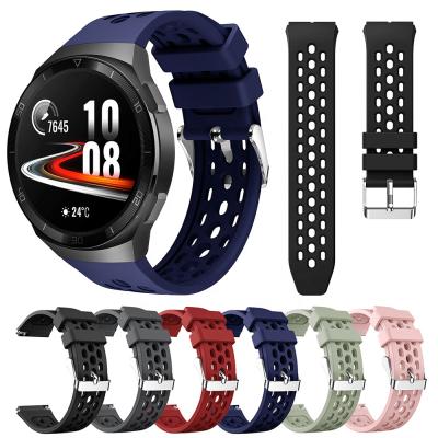 China Unisex Pure Color Sports Silicone Watchband For Huawei Watch GT 2e GT2e Watch Band for sale