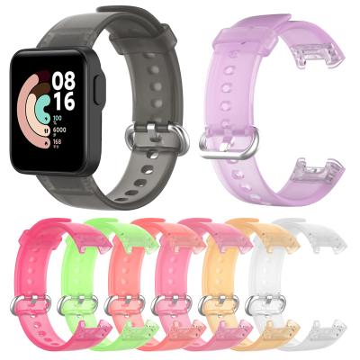 China For Redmi Watch Transparent Wrist Strap For Xiaomi MI Watch Lite TPU Soft Watch Band For Redmi Watch Band for sale