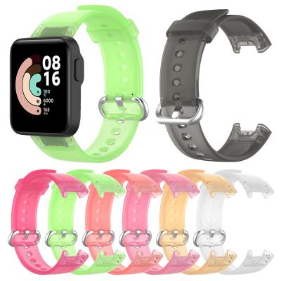 China For Redmi Transparent Soft TPU Watch Strap For Xiaomi MI Watch Lite Replacement Watch Band For Redmi Watch Band for sale