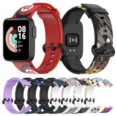 China For Xiaomi MI Watch Lite Strap For Xiaomi MI Watch Lite Soft Printed Silicone Watchband For Redmi Watch Bands for sale