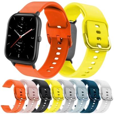 China 20 22mm Rubber Watch Band For Huami Amazfit GTS 3 2 2e Silicone Strap Strap For Huami Amazfit 3 GTR/3 GTR pro/2 2e GTR for sale