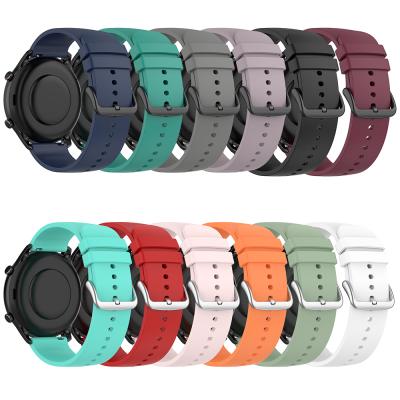 China 22mm Silicone Rubber Watch Strap for Xiaomi Huami Amazfit Smart Watch Band 3 GTR GTR 2 2e/GTR 47mm/Pace Stratos 2 2S for sale