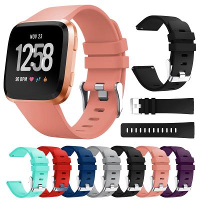 China Official Style Silicone Wrist Strap for Fitbit Versa/Versa 2/Versa Lite Smart Watch Band for sale