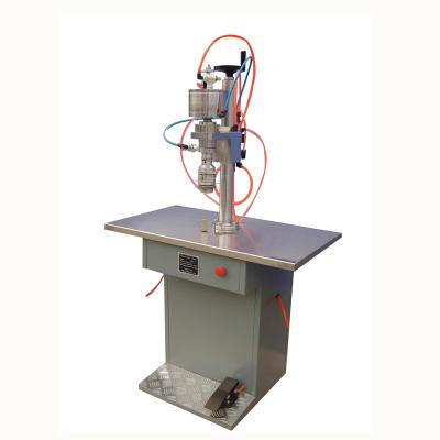 China Semi Automatic Beverage Aerosol Valve Sealing Machine for sale