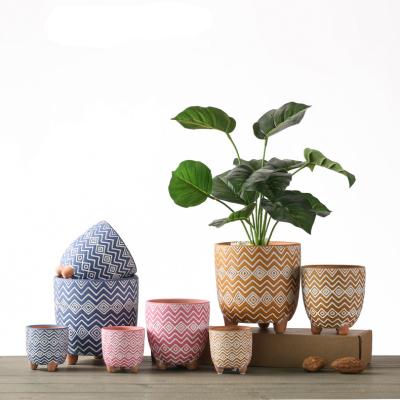 China Best Price Square Modern Indoor Outdoor Indoor Living Room Table Colorful Grass Planter Plant Pot Flowerpot for sale