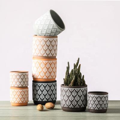 China Amazon Best Selling Modern Wholesale Ceramic Product Decor Pot Holder And Planters Planter For Sale Small China Mini Garden Flower Pots for sale