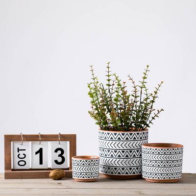 China Amazon Modern Best Selling Products Table Modern Home Decor Plant Flower Nordic Succulent Ceramic Potted Plant for sale