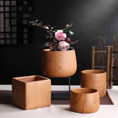 China Flower Pot Garden Porcelain Styles Style Ceramic Flower Pot Grain Potted Plant Multiple Pattern Succulent Nordic Modern Wooden for sale