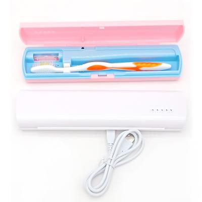 China UV Light Help to Eliminate Bacteria EPA and Bacteria Certificates for Travel Dental Oral Portable Toothbrush Disinfection Care Box UV-C Sanitizer Sterilizer for sale