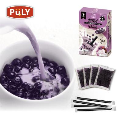 China Instant Bubble Boba Tapioca Pearls Instant Bubble Tea Pearl Boba Tea (frozen/taro) for sale