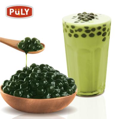 China Instant Instant Bubble Tea Powder Bubble Drink Black Tapioca Pearls (Frozen/Matcha) for sale