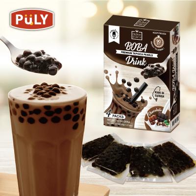 China Taiwan Boba Instant Bubble Tea Supplier Frozen Instant Tapioca Pearl With Chocolate for sale