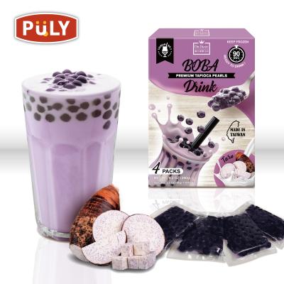 China Instant Milk Tea Bubble Boba Taiwan Boba Tea Boba Bubble Tea Kit (Frozen/Taro) for sale