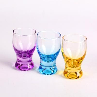 China Sustainable Special Design 3oz Sublimation Shot Glass Custom Shape Shot Glass With Collar for sale