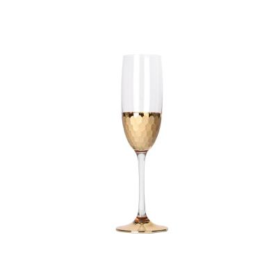 China Morden Luxury Accepted Luxury Special Customized Crystal Wine Glass Set Champagne Flutes Glasses Couple for sale