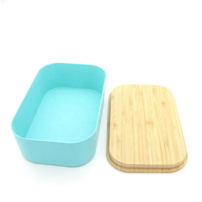 China Amazon Hot Selling 100% Sustainable Biodegradable PLA Fiber Bamboo Food Bowl With Natural Bamboo Lid for sale