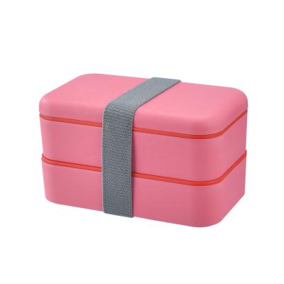 China New product sustainable popular pure natural bento box leakproof square easy to carry bento lunch box for sale