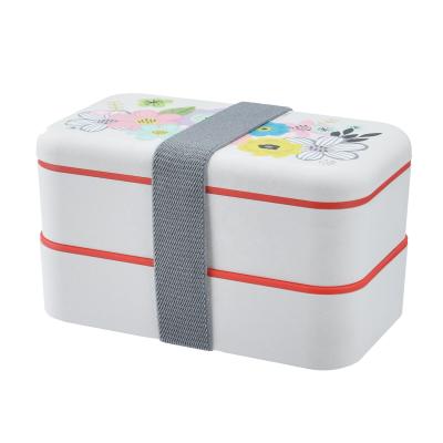 China 2021 New Design Eco Friendly Sustainable Camping Storage Bento Box Bio Degradable Salad Packing Box for sale