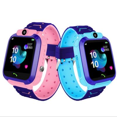 China Q12 Touch Screen Kids Smart Baby Tracker Antil-lost Watch 2G SIM Card Clock Call Location Watch SOS Smartwatch for sale