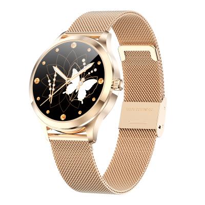 China Smart Fashion Watch LW07 New Product Full Touch Screen Round Heart Rate Monitor Bracelet For Women for sale