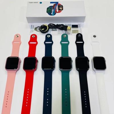 China 2022 Wristband Touch Screen T500+ Max Smartwatch Reloj Inteligentes IWO Series 6 7 Sports Smart Watch T500+ max for sale