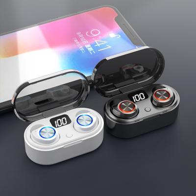 China Perfect Sound New MIC+LED Display Earphone Bass HiFi 9D Stereo Wireless Earbuds TW80 TWS BT Earphone for sale