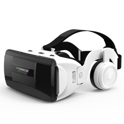 China Hot Sale ABS Virtual Reality Headset 3D Video Glasses Box Stereo Adjustable Glass Colorful Vr Shinecon Headset For Game for sale