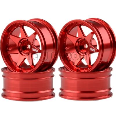 China Aluminum RC Model Car 7 Spoke Wheel Rim Wheel Hub 4PCS 1.9