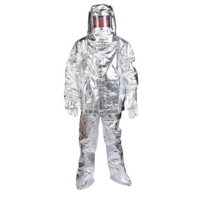 China Comfortable Wholesale Custom Aluminum Foil Heat Insulation Fire Rescue Flame Retardant Combat Clothing for sale