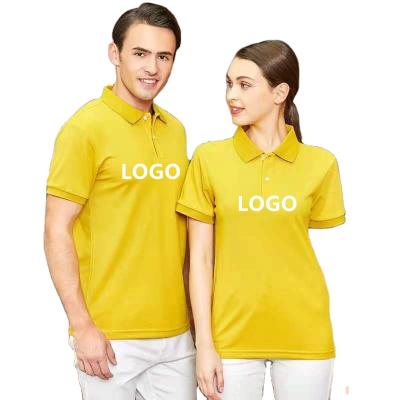 China Cs-2021 Anti-wrinkle workwear T-shirt custom short sleeve polo shirt embroidery logo for sale