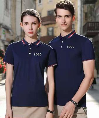 China JS-4002 Anti-wrinkle summer short sleeve workwear polo shirt customized by companies for sale