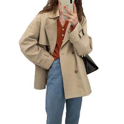 China Anti-wrinkle Anorak Spring 2021 New Female Short Autumn British Popular Version Korean Temperament Coat for sale